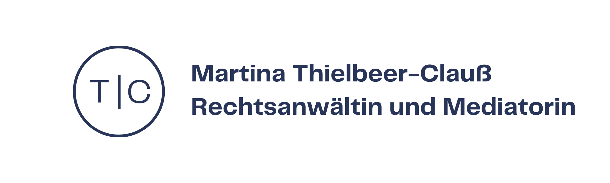 Logo mit Schriftzug Website der Rechtsanwältin und Mediatorin Martina Thielbeer-Clauß in Wesel